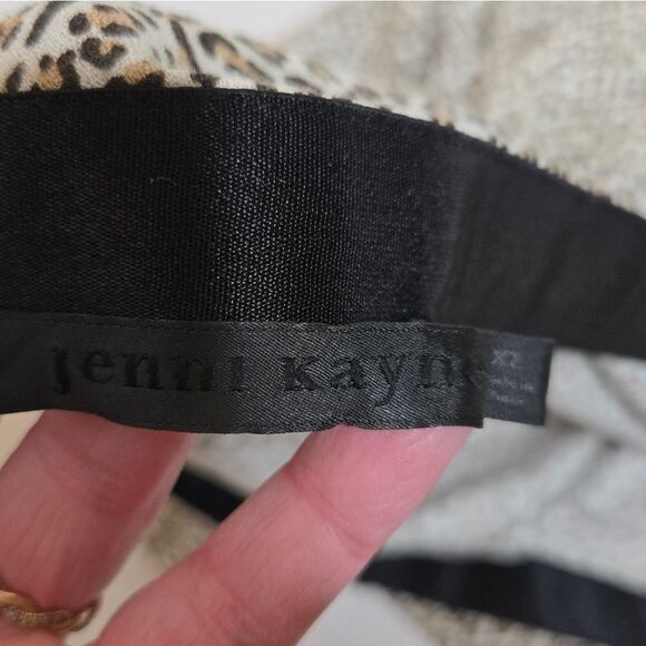 JENNI KAYNE leopard animal print midi slip skirt XL - Picture 4 of 10
